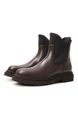 Brunello Cucinelli: Коричневые ботинки 