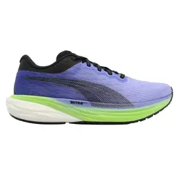 PUMA: Голубые кроссовки  Deviate Nitro