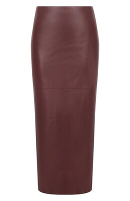 Brunello Cucinelli: Кожаная юбка 