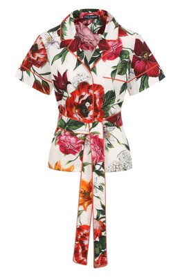 Dolce & Gabbana: Хлопковая блуза 