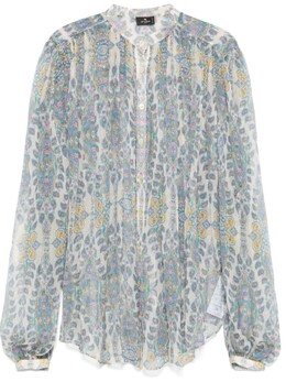 Etro: Серая блуза 