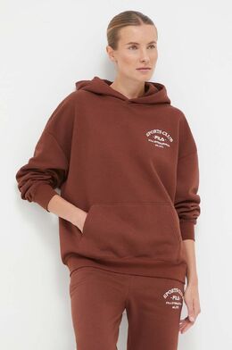 Fila: Коричневая толстовка 