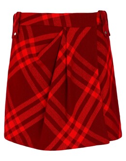 Burberry: Красная юбка 