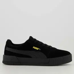 PUMA: Чёрные кеды  Carina