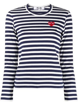 Comme Des Garçons Play: Футболка в полоску 