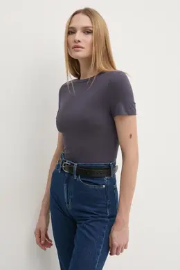 Calvin Klein Jeans: Серая футболка 
