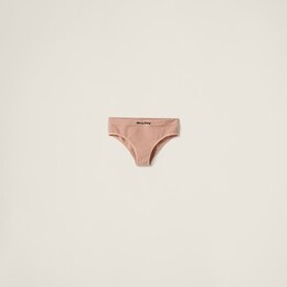 Miu Miu: Бежевые трусы 