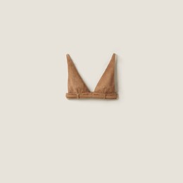 Miu Miu: Замшевый топ 