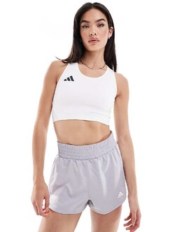Adidas: Белая майка  Running