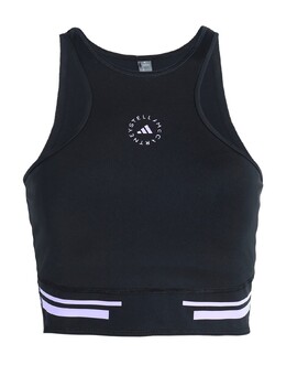 Adidas By Stella Mccartney: Чёрный топ 