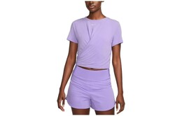 Nike: Фиолетовая футболка  Dri FIT