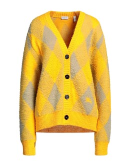 Burberry: Жёлтый кардиган 