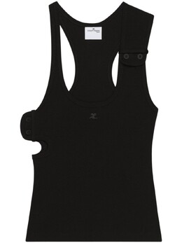 Courreges: Чёрный топ 