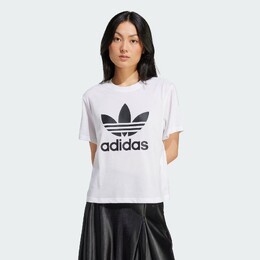 Adidas: Белая футболка  Adicolor