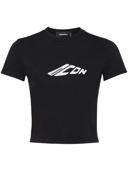 Dsquared2: Чёрная футболка  Icon