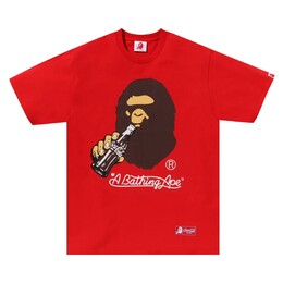 A BATHING APE: Красная футболка 
