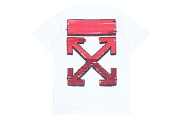 Off-White: Белая футболка  Marker
