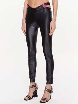 Versace Jeans Couture: Чёрные легинсы 
