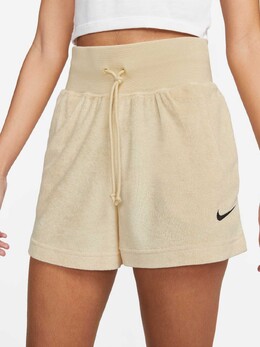 Nike: Бежевые шорты  NSW