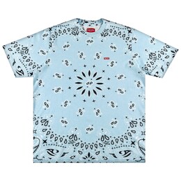 Supreme: Голубая футболка  Bandana