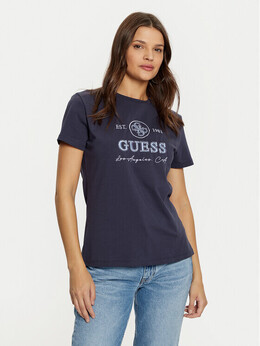 GUESS: Синяя футболка 