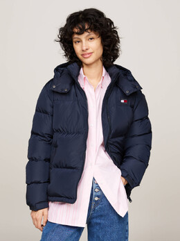 Tommy Jeans: Тёмная куртка 
