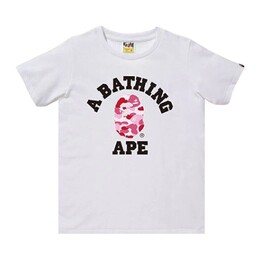 A BATHING APE: Белая футболка 