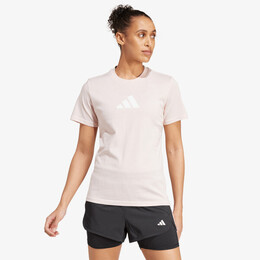Adidas: Розовая футболка 