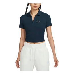 Nike: Синяя рубашка  Sportswear Essential