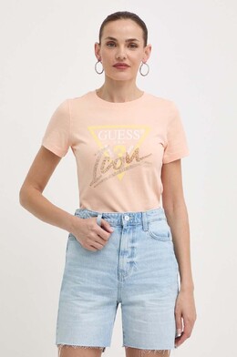 GUESS: Хлопковая футболка 
