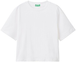 United Colors Of Benetton: Белая футболка 