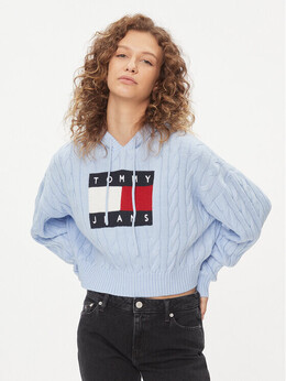 Tommy Jeans: Синий свитер 