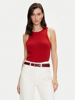 Tommy Hilfiger: Красный топ 