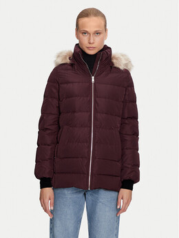 Tommy Hilfiger: Фиолетовый пуховик 
