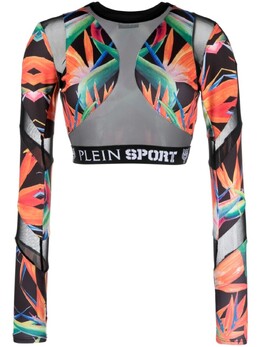 Plein Sport: Топ с длинным рукавом 