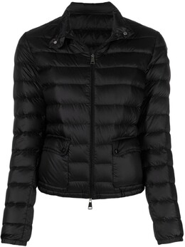 Moncler: Чёрный пуховик 
