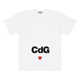 Comme Des Garçons Play: Белая футболка 