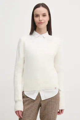 Calvin Klein Jeans: Бежевый свитер 