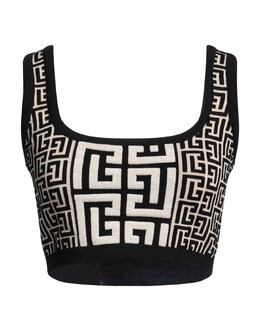 Balmain: Чёрный топ 