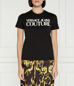 Versace Jeans Couture: Чёрная футболка 