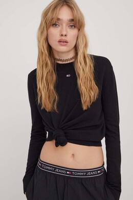Tommy Jeans: Чёрный свитер 