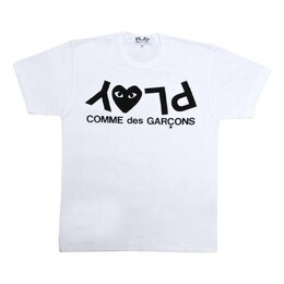Comme Des Garçons Play: Белая футболка  Play