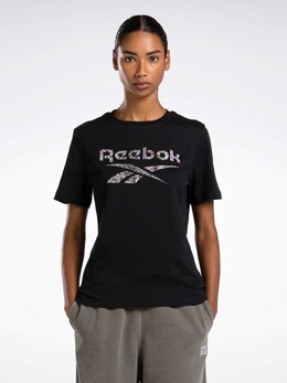Reebok: Чёрная футболка 