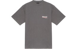 Balenciaga: Серая футболка 