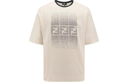 Fendi: Хлопковая футболка  FF