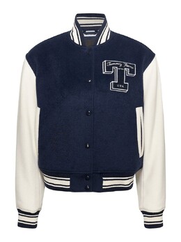 Tommy Hilfiger: Тёмная куртка  Tommy Jeans