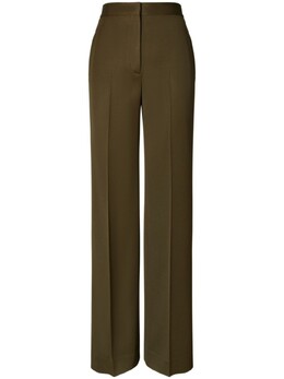 Tory Burch: Зелёные брюки 