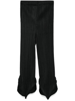 Pleats Please Issey Miyake: Чёрные брюки 