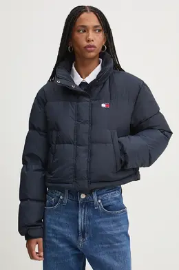Tommy Jeans: Тёмный пуховик 