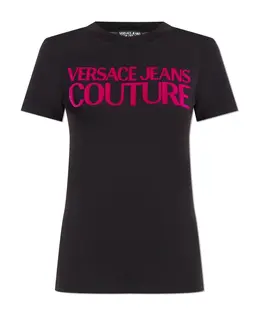 Versace Jeans Couture: Чёрная футболка 
